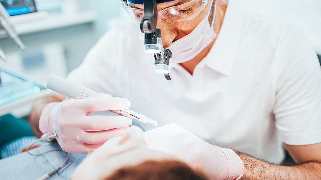 dentist and patient